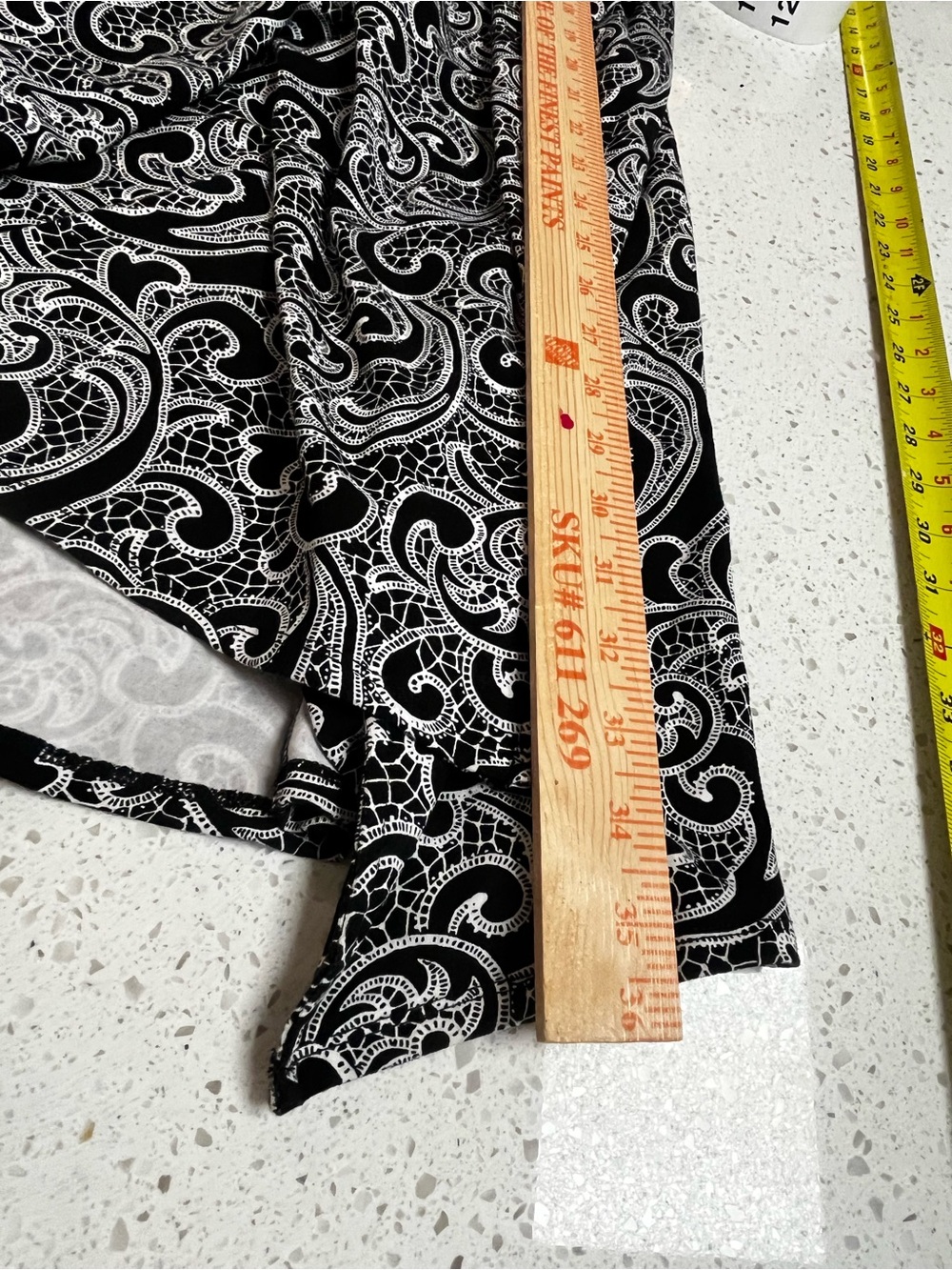 Ann Taylor Black & White Paisley Midi Dress wrinkle free travel dress - Picture 8 of 9